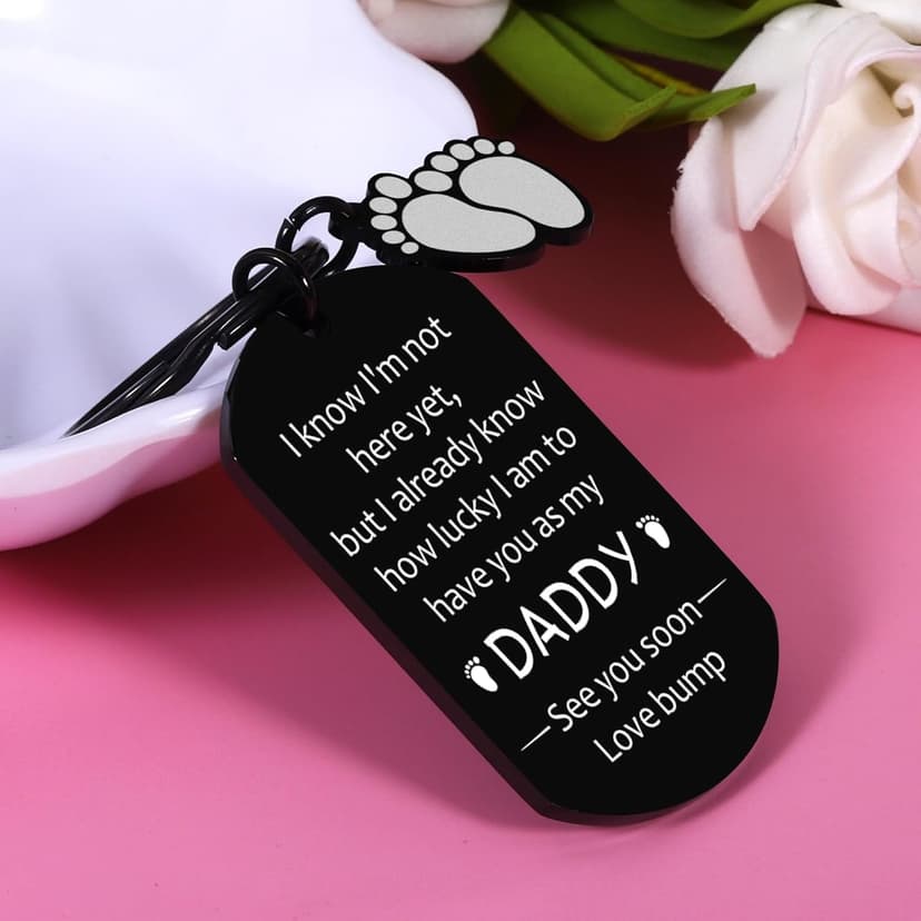New Dad Gifts for Men: First Fathers Day Keychain