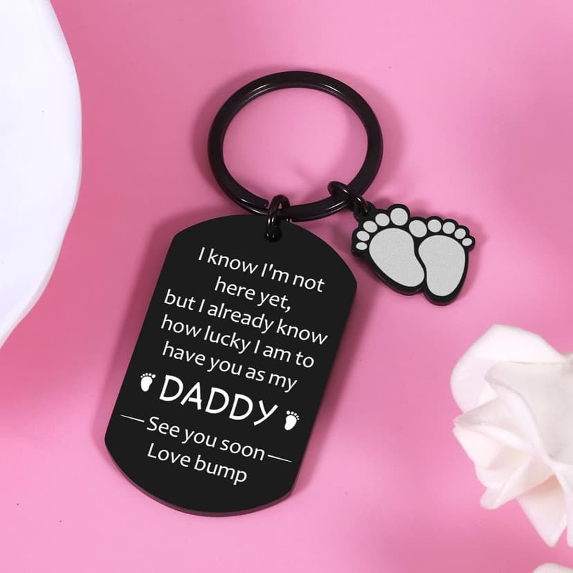 New Dad Gifts for Men: First Fathers Day Keychain