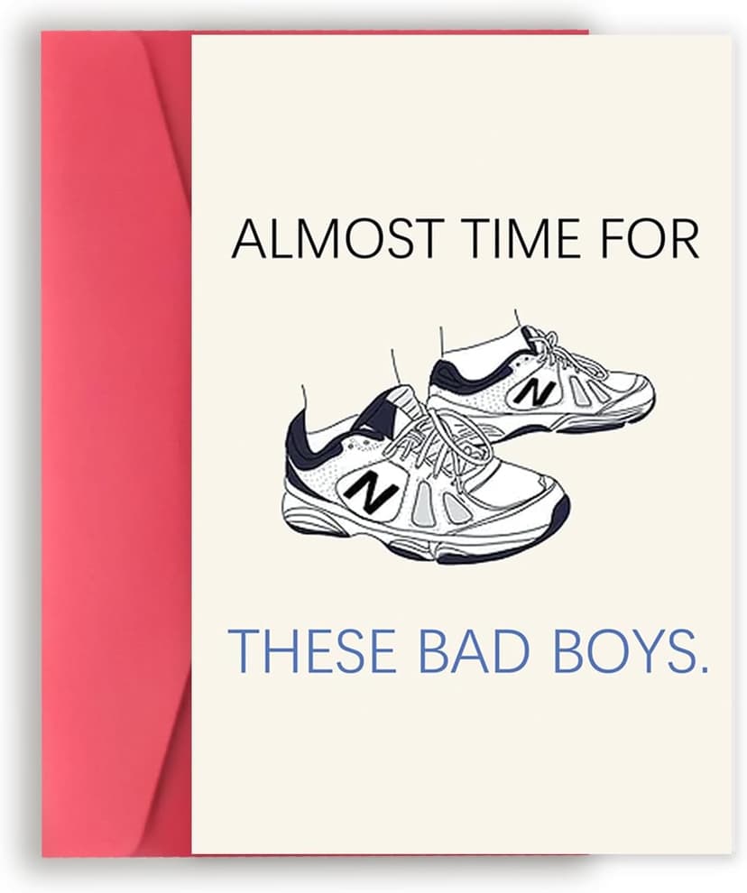 Funny Father's Day Card for Husband, New Dad Gifts from Wife, First Time Dad Gifts Hilarious Shoes