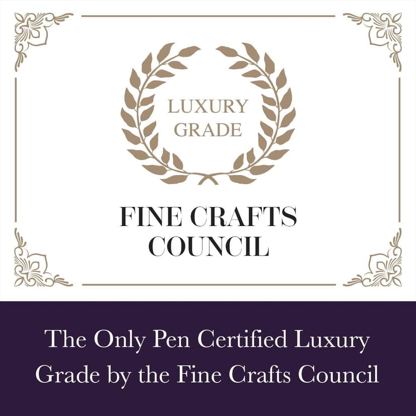 Silver Chrome & 24 Karat Gold | Certified Luxury Grade Rollerball Pen | Nice Gift for Men & Women