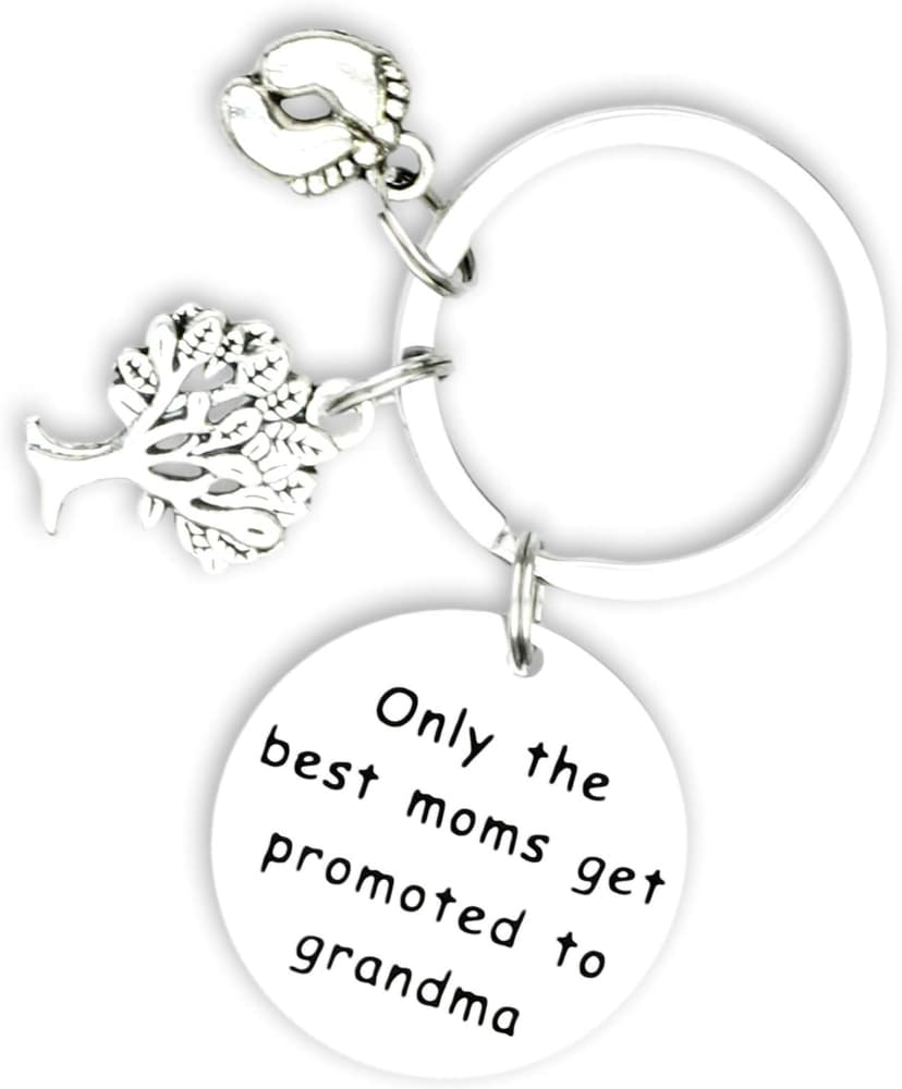Kivosliviz New Grandma Gift Keychain Grandmother Announcement Gift First Time Grandma Gifts Key Chain