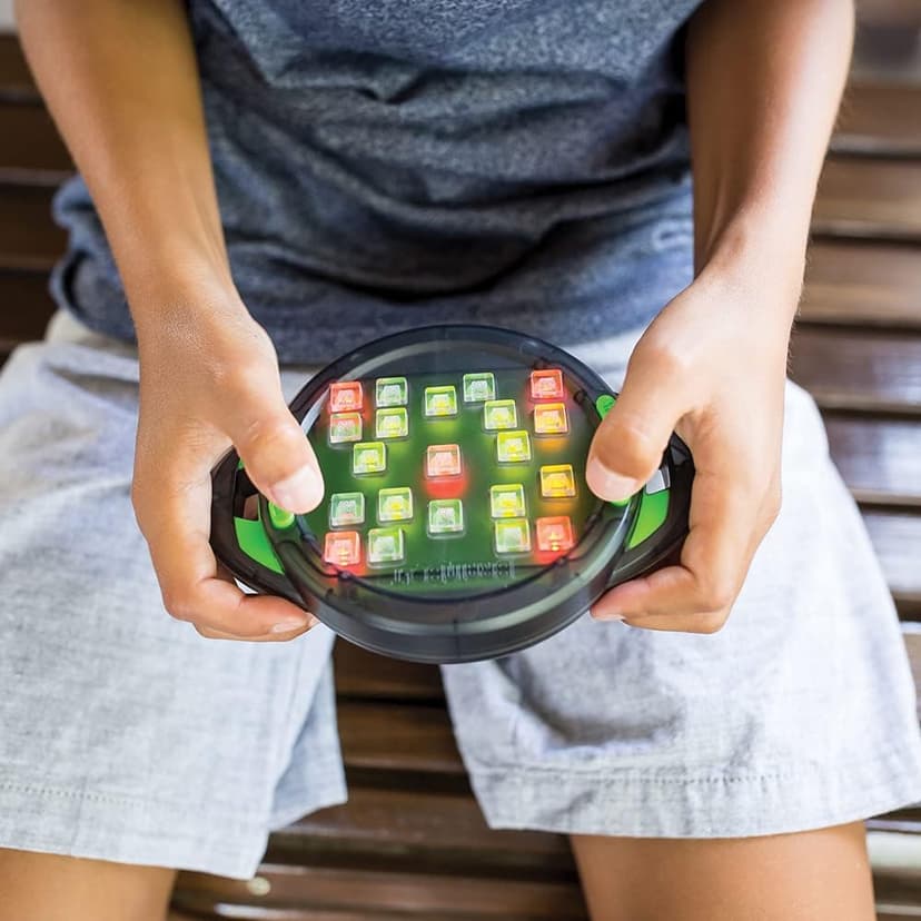 Educational Insights BrainBolt - Handheld Memory Game with Light and Sound, Electronic Brain Games, Single Player Brain Teasers for Kids Teens, & Adults, Gamer Gifts for Boys & Girls Ages 7+