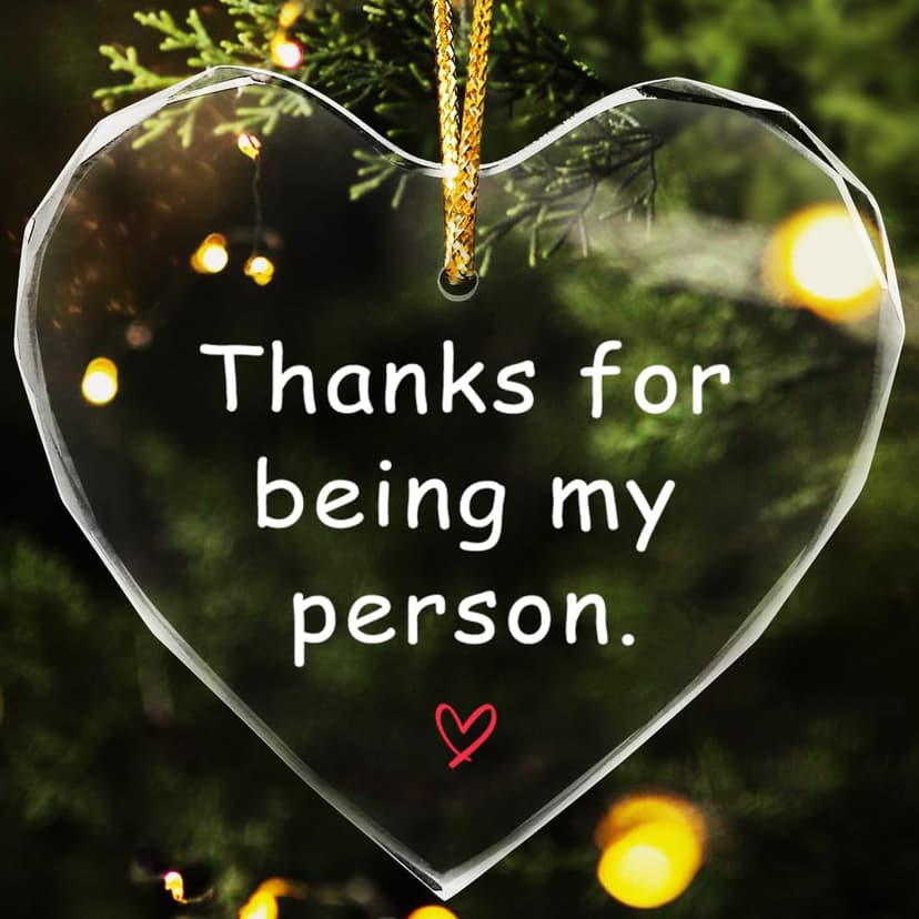 Thanks for Being My Person Gifts,Thank You GITS for Women Appreciation Gift for Friends,Crystal Hanging Ornament