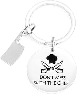 HUTIMY Chef Gifts Keychain for Cooks Men Women Best Chefs Jewelry Ideas Culinary Gift Baking Themed Presents for a Baker the Cooker Cook Keychain