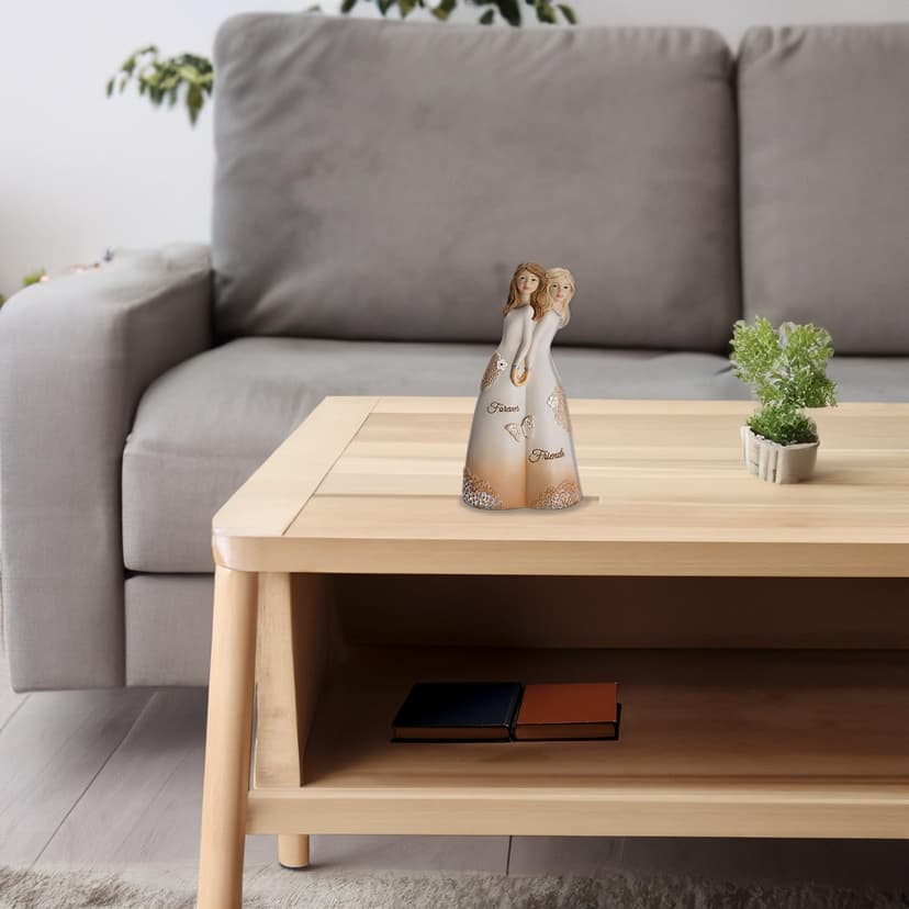 Pavilion Gift Company 19110 Forever Friends Figurine, 5-1/2", White, Rose