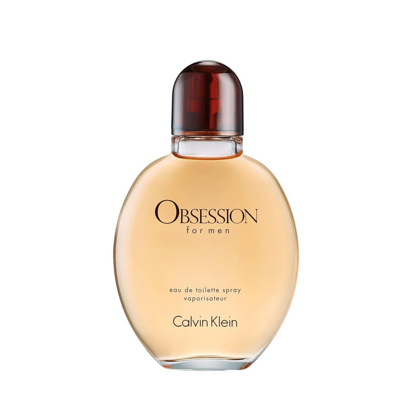 Calvin Klein Obsession for Men Eau de Toilette – Ambery Men's Cologne – With Notes of Bergamot, Mandarin, Lavender & Musk – Long Lasting Fragrance