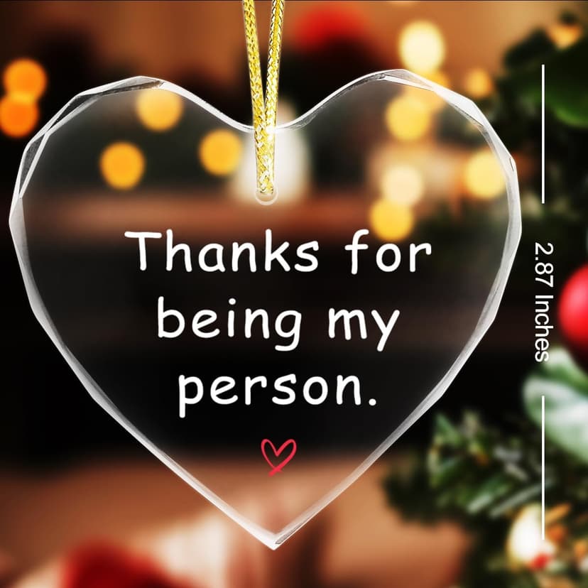 Thanks for Being My Person Gifts,Thank You GITS for Women Appreciation Gift for Friends,Crystal Hanging Ornament