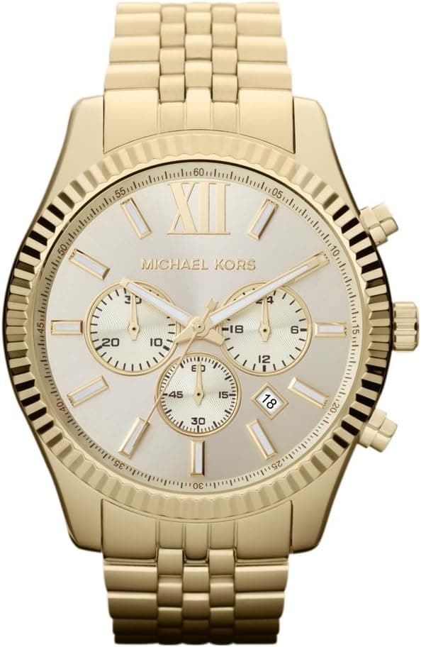 Michael Kors Lexington Men's Watch, Stainless Steel Bracelet Watch for Men