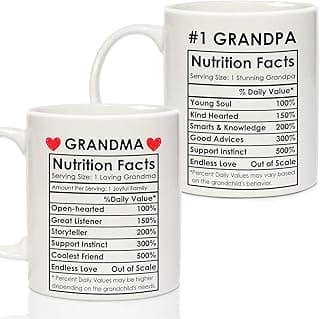 Breezy Valley Grandparents Gifts from Grandkids, Christmas Gifts for Grandma Grandpa from Grandson Granddaughter - Best Gift for Grandmother Grandfather, Happy Birthday Gift Grandparents Coffee Mug