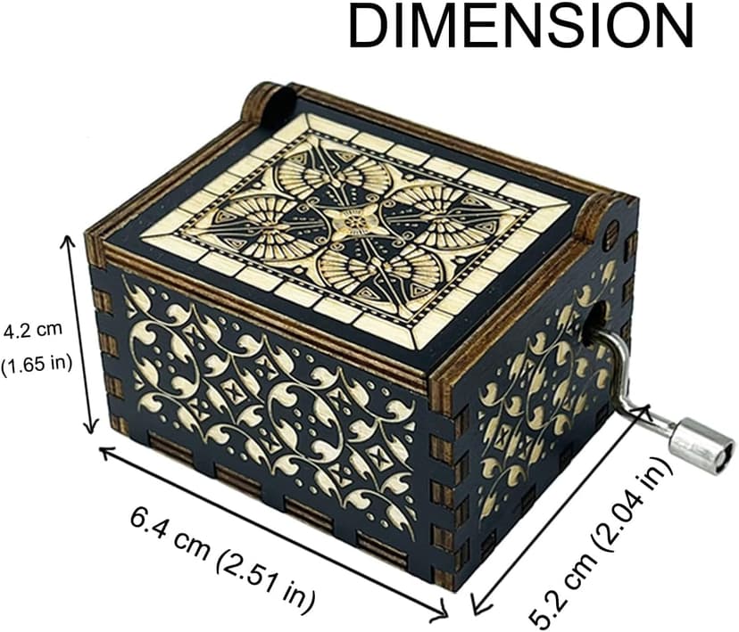 ukebobo Bestie Music Box Gift, You are My Sunshine Hand Crank Wooden Musical Boxes, Badass Bestie Gifts, Christmas Birthday Graduation Friendship Presents for Bestie Friends Female BFF-567