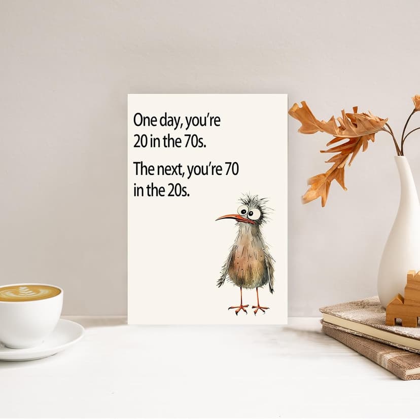 70th Birthday Card, Gifts for 70 Year Old Dad Mom, 70th Birthday Gifts for Men Women