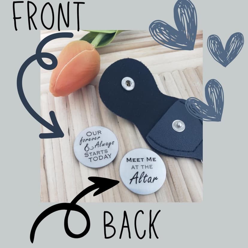 Gift to Groom From Bride on Wedding Day - Future Husband Gift, Pocket Hug Token