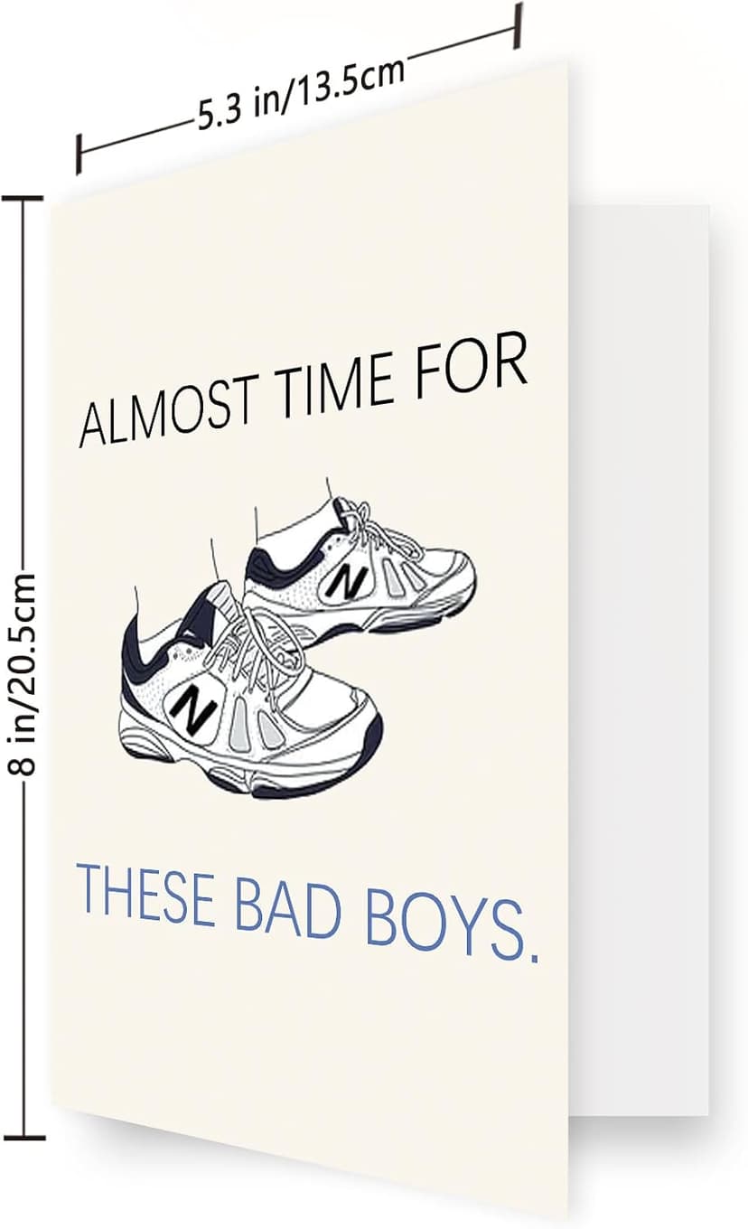 Funny Father's Day Card for Husband, New Dad Gifts from Wife, First Time Dad Gifts Hilarious Shoes