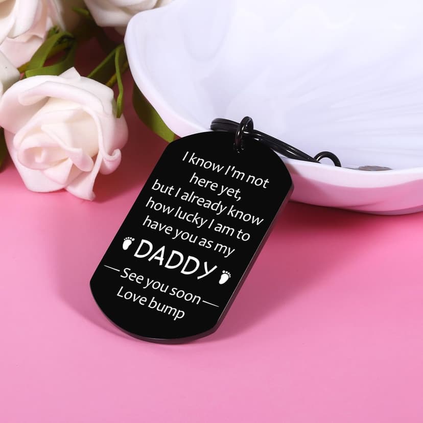 New Dad Gifts for Men: First Fathers Day Keychain