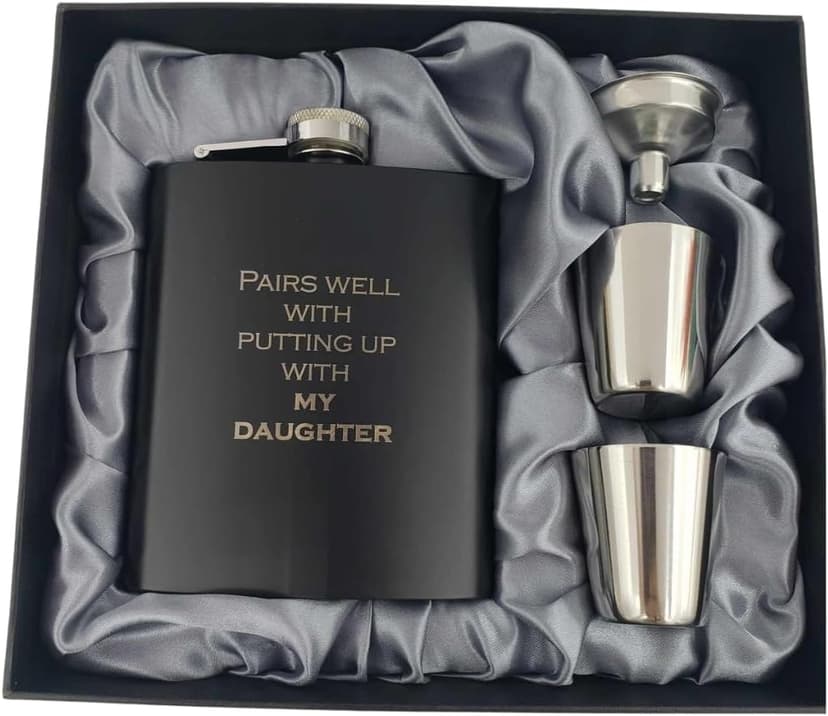 Son in Law Gifts Funny Flask, Son in Law Gifts from Mother in Law, Son-in-Law Present on Wedding Day, Presents for Daughters Boyfriend, from Father in Law, (My)