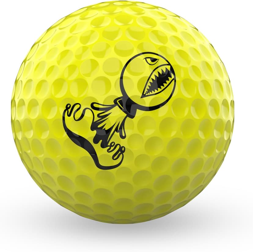 P*ss Missile Distance Golf Balls - 4-Piece Design, Surlyn Cover, High Compression Core - Lower Spin, Better Trajectory for Longer, Straighter Shots