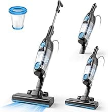 Vazone R6X Corded Stick Vacuum Cleaners for Home, 30Kpa Powerful Suction Stick Vacuum with 16Ft Cord, 2 in 1 Lightweight Handheld Vacuum Cleaner for Hardwood Floor Pet Hair