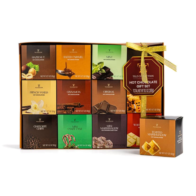 Hot Chocolate Gift Sets - 12 Days, Hot Chocolate Gift |Small Gifts |Hot Chocolate Mix |Gourmet Hot Chocolate Set |Hot Chocolate Gift Sets |Gifts For Women, Kids, Men