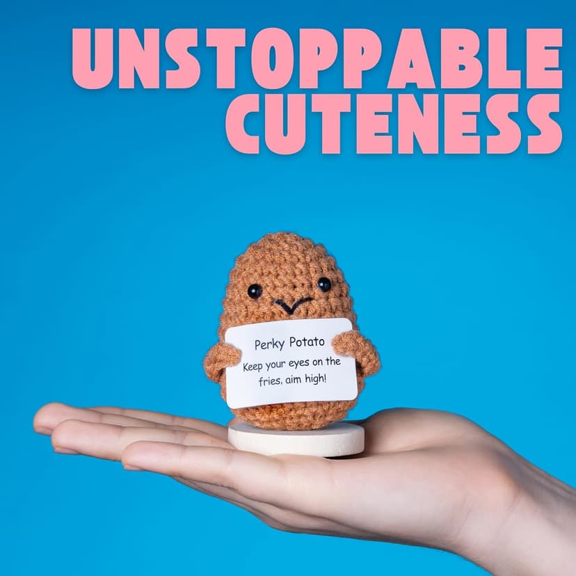 Cheerpal Veggies — Crochet Veggie Pack w/Stand (9 pc) Handmade Crochet Figurines Decor - Desk, Office, Coworker, Friend | Gifts for Women, Teen Girls, Mom, Girlfriend