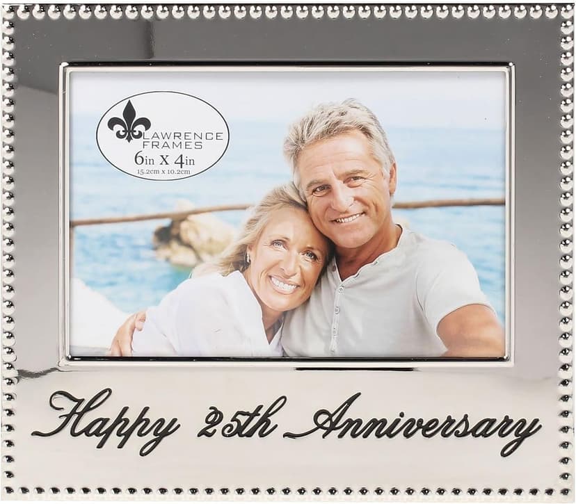 Lawrence Frames 4x6 Happy 25th Anniversary Picture Frame (290064)
