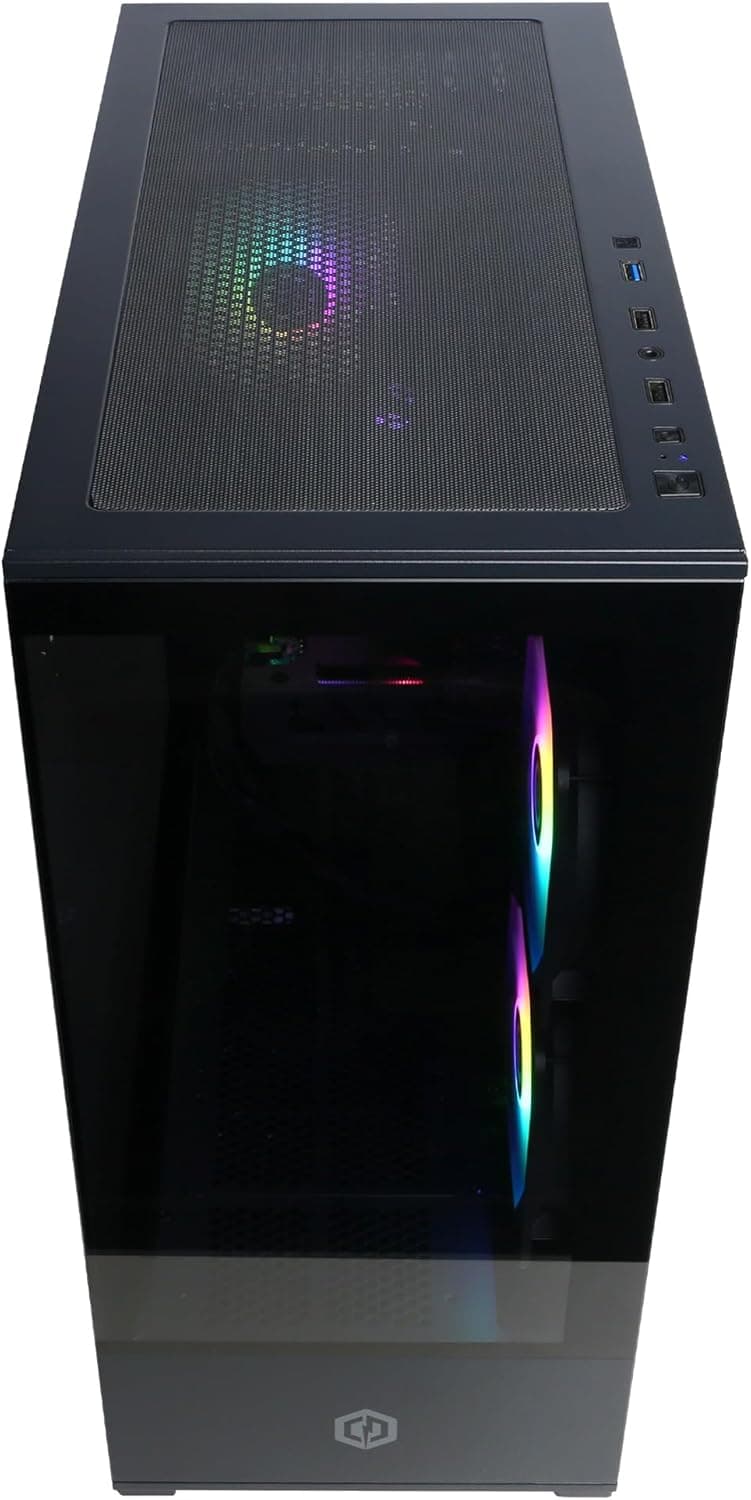 CyberPowerPC Gamer Master Gaming PC, AMD Ryzen 5 5500 3.6GHz, Radeon RX 6400 4GB, 16GB DDR4, 500GB PCIe Gen4 SSD, WiFi Ready & Windows 11 Home (GMA3100A)
