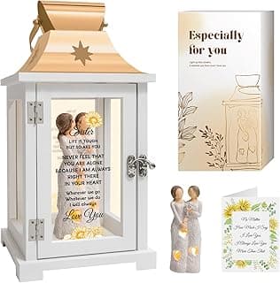 Homazing Sister Gifts Lantern - Unique Sister Gift Ideas for Mothers Day, Christmas, Thanksgiving