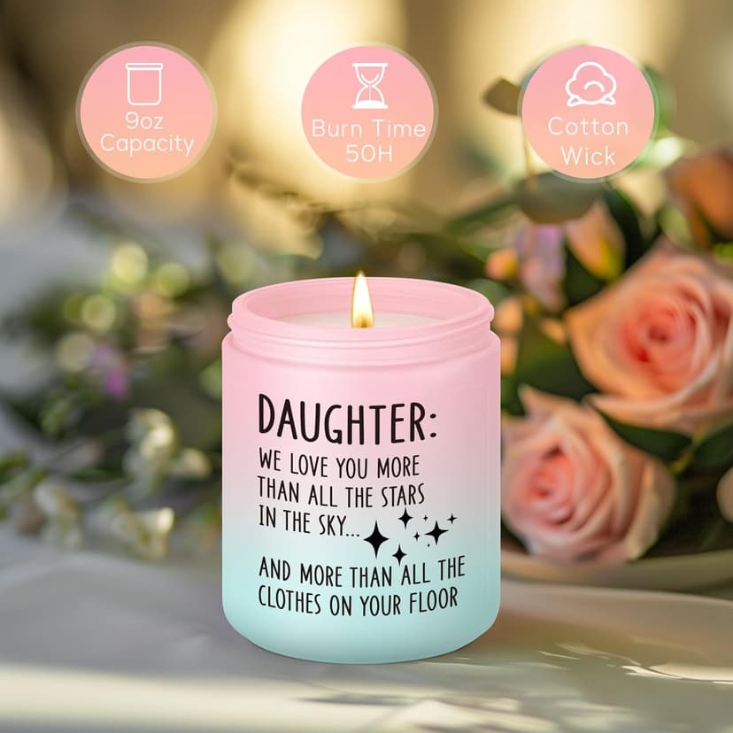 Miracu Candle, Teen Girls Gifts for Daughter, Teenage Girl Presents - Birthday Gifts for Teens 16-18 - Funny 2025 Christmas, Valentines Teenage, Unique Daughter Birthday Presents Ideas from Mom Dad