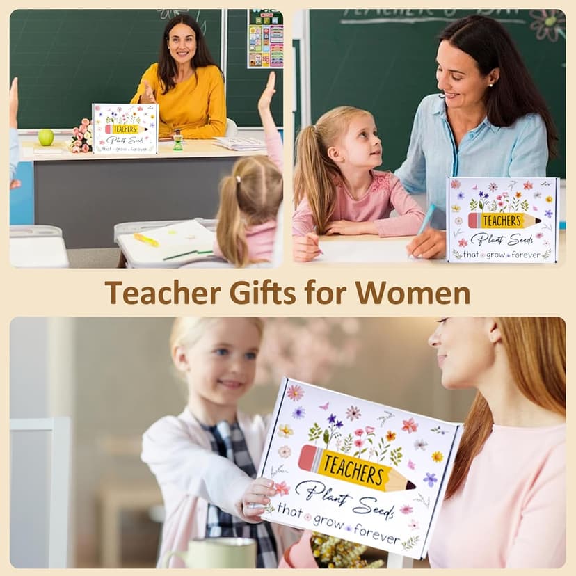 Teacher Gifts for Women, Teacher Appreciation Gift, Teacher Christmas Gifts, Thank You Gift for Teachers Bulk basket Back to School End of Year for Christmas Thanksgiving with 16oz Glass Cup