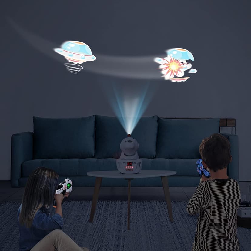 Laser Tag, 2 Lazer Toy Gun of Projector with Digital LED Score Display, Gifts for Kids, Teens, Adults, Shooting Battle Games with 3 Targets, Birthday Gift Toys for 6 7 8 9 10 11 12+Year Old Boys Girls