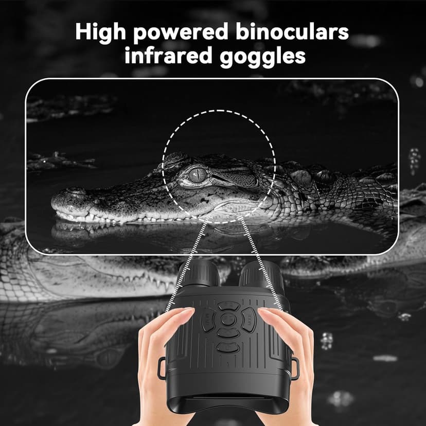 Night Vision Goggles,Night Vision Goggles for Adults Tactical Binoculars - Photo/Video Recording 1984FT Infrared Tech Gadgets Hunting Gifts for Men/Dad/Husband - Cool Tech Gift for Men