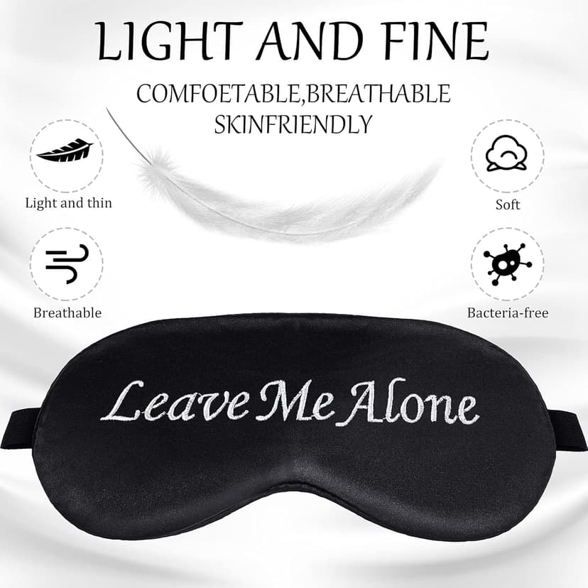 8 Pieces Sleep Mask Silk Eye Mask with Adjustable Strap Soft Blackout Blindfold Eye Cover for Women Men Full Night's Sleep, Travel, Nap, Meditation(Dark Colors)