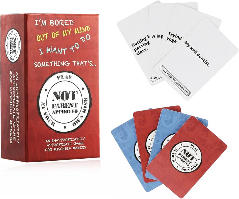 Not Parent Approved - The Hilarious Family Game Night Card Game for Kids, Teens & Tweens, The Perfect Funny Christmas & Birthday Gift for Boys & Girls
