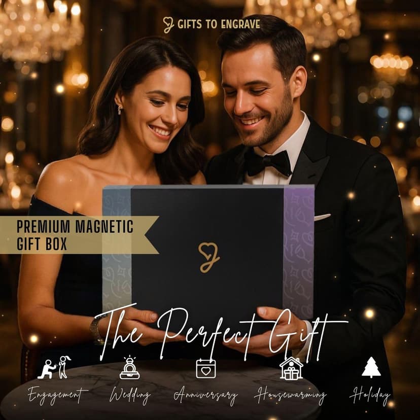 Personalized Wood Engraved Cutting Board - Valentines Day Gifts for Her - Unique Present for Wedding, Anniversary, Housewarming, Birthday, Holiday, or Romantic Gift Idea for Friends, Family, Mom, Dad