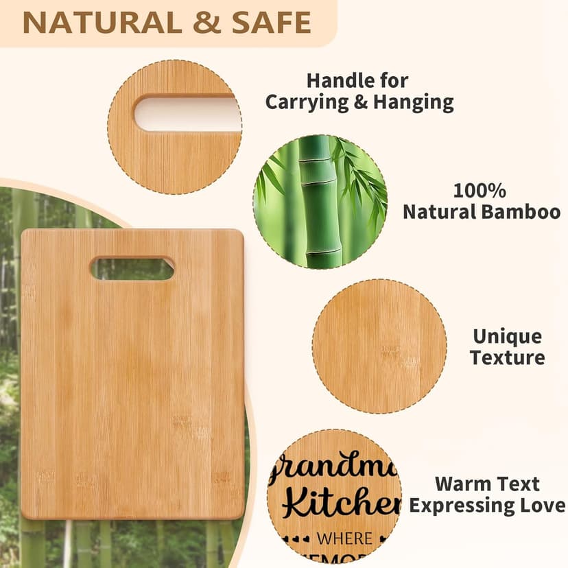 Grandma Gifts, Grandma Birthday Gifts, Unique Grandma Cutting Board, Best Christmas Birthday Mothers Day Gifts for Grandmother from Grandchildren
