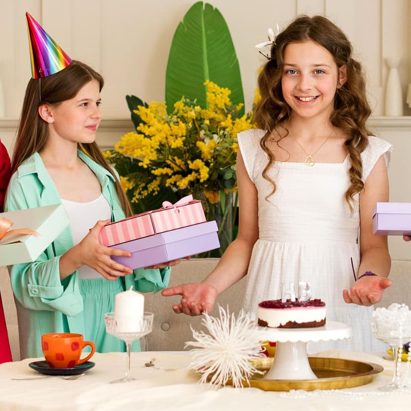 Happy 6th 7th 8th 9th 10th 11th 12th 13th Birthday Necklace Gifts for Girls, 14K Gold Plated Necklace Religious Christian Jewelry for Her 16+3 Inches