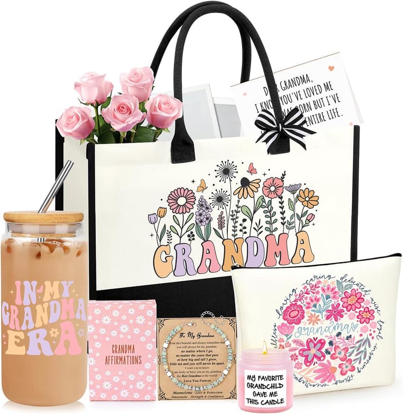 Gifts for Women Basket Set of 6, Christmas Mothers Day Birthday Gifts for Mom Grandma Sister Daughter