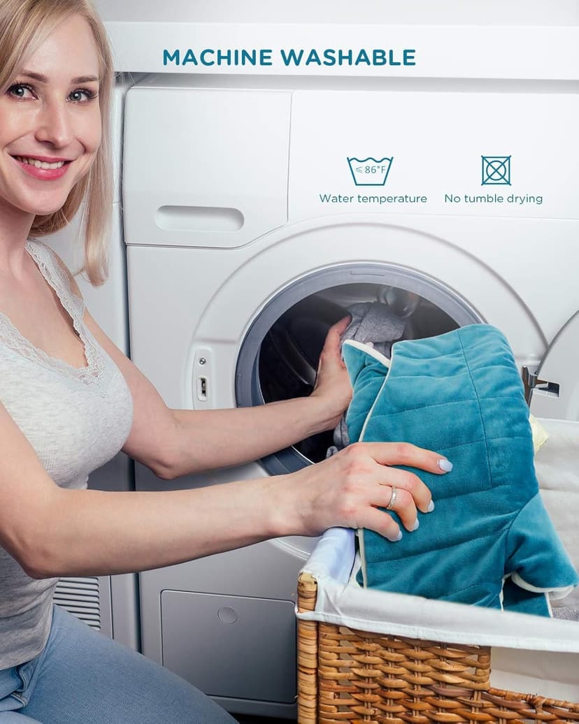 Comfytemp Heating Pad for Neck and Shoulders and Back, 2.6lb Weighted Electric Heat Pad for Pain Relief, Large FSA Eligible Heated Wrap, 9 Heat Settings, 11 Auto-Off, Gifts for Women Men Mom Dad