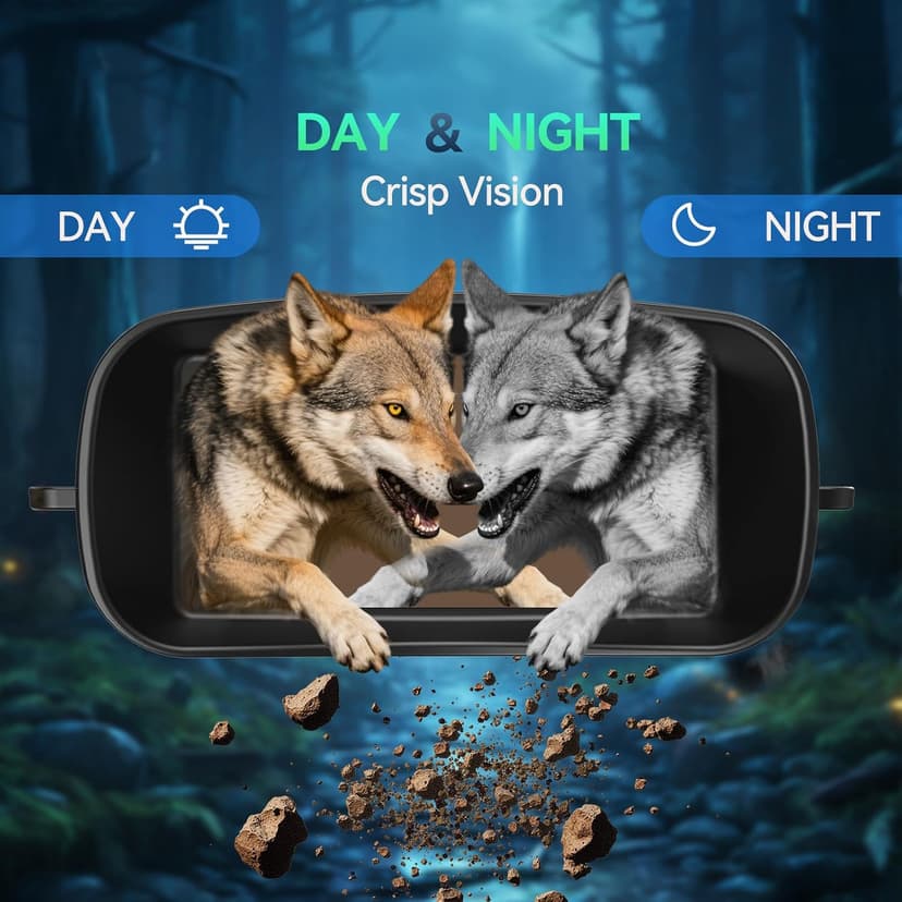 Night Vision Goggles,Night Vision Goggles for Adults Tactical Binoculars - Photo/Video Recording 1984FT Infrared Tech Gadgets Hunting Gifts for Men/Dad/Husband - Cool Tech Gift for Men