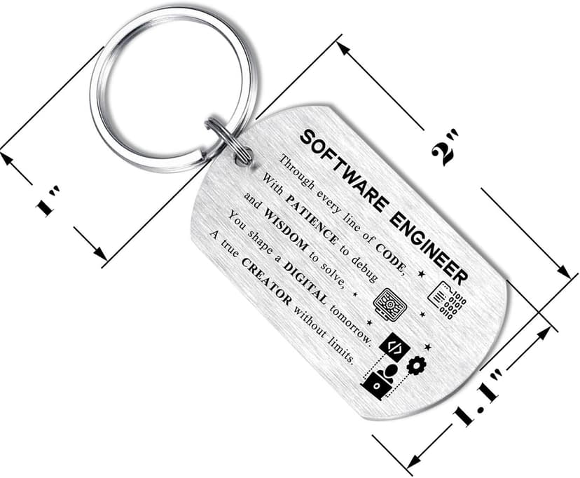 Engineer Gifts - Engineering Keychain for Mechanical Software Electrical Engineer - Engineering Student Professor