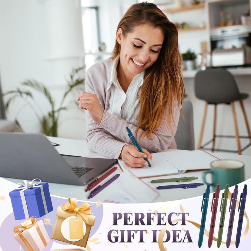 ENOMY Personalized Ballpoint Pens with Logo/Name/Text, Black Ink Custom Engraved Pen in Bulk, Ideal for Christmas Gifts, Birthday Presents, College, Offices & Businesses