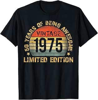 50 Year Birthday Decorations Men Gag 50yr 1975 50th Birthday T-Shirt