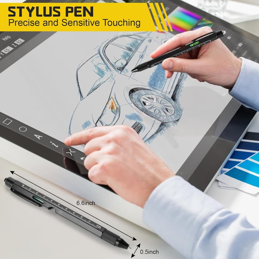 Gifts for Men Who Have Everything – MAFEHAN 9-in-1 Multitool Pen with LED Light, Cool Gadgets & Gifts for Dad, Husband, Grandpa – Christmas Gifts, Stocking Stuffers, White Elephant Ideas