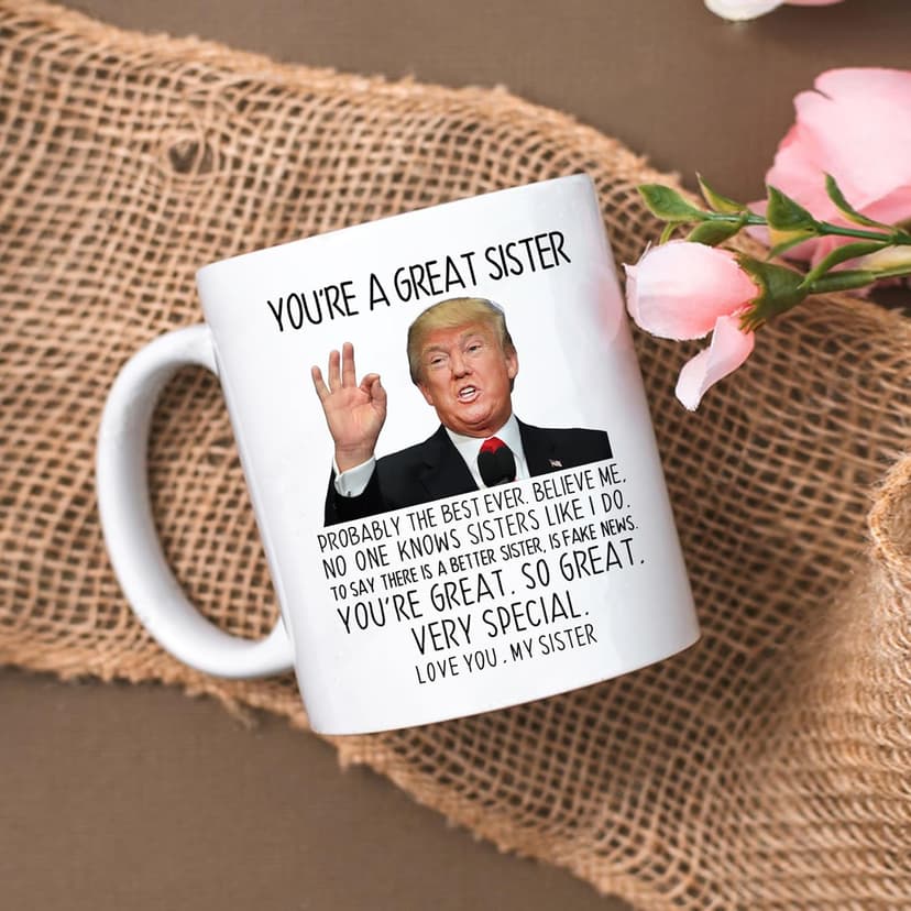 Aurahouse You're A Great Sister Mug, Funny Sister Gifts from Sister Brother, Sister Birthday Gifts, Christmas Gifts, Mothers Day Gifts for Sister-in-law, Soul Sister 11 Oz Cup