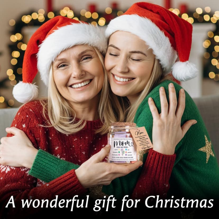 NewEleven Christmas Gifts For Mom, Mom Gifts From Daughters Son on Mother Birthday, Bible Jar, Christian Gift for Wife, Thank You Gift Decorative Inspirational Scripture Jar with 92 Bible Verses