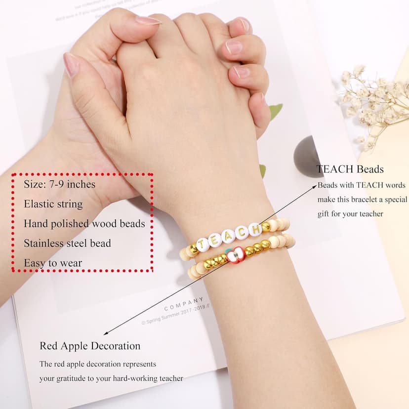 Teacher Appreciation Gifts for Women, Thank You & End of Year Gifts for Women Teachers Set of 10