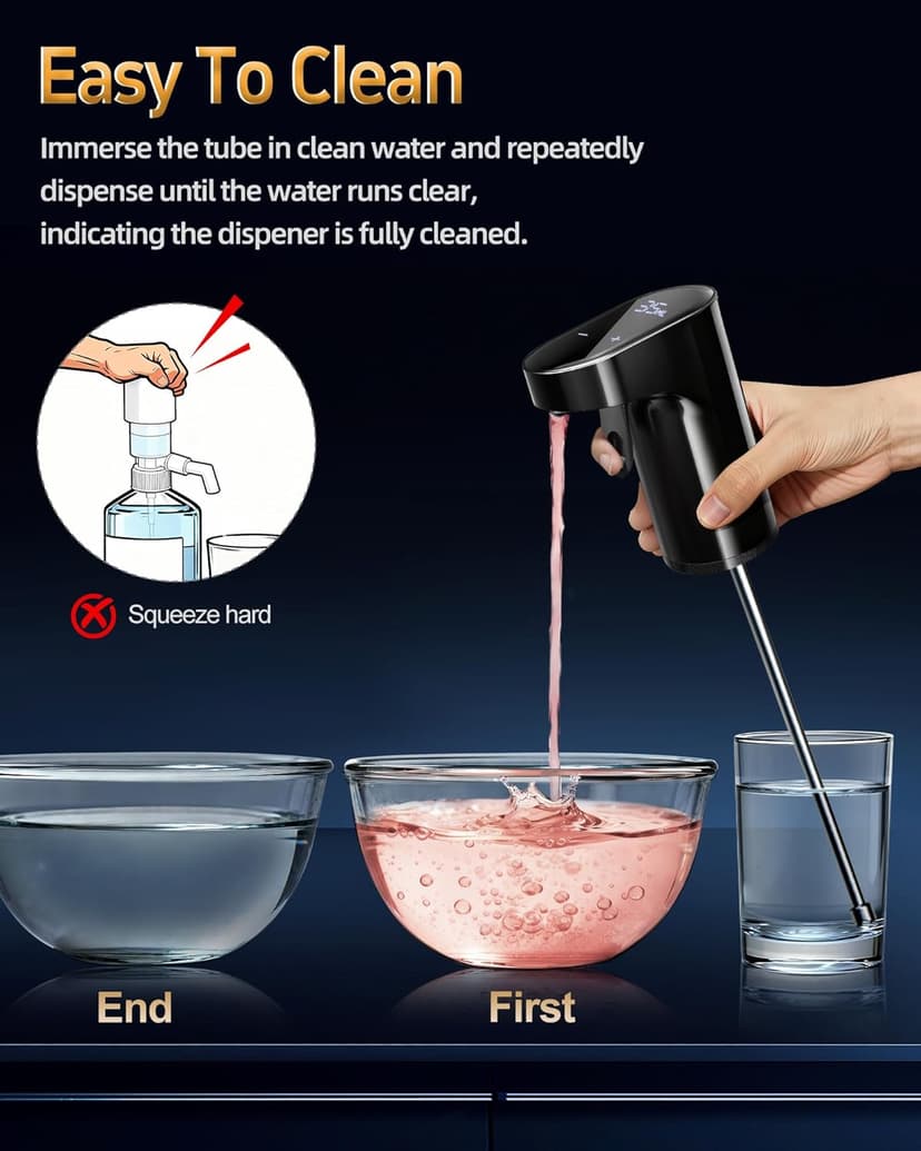 5-in-1 Electric Wine Decanter with Aerator,Digital Alcohol Bottle Dispenser Adjustable Dosing,Smart Whiskey Pourer, Liquor/Spirits Pump Automatic,Nice Gifts for Women Men Mom Dad Husband Boss(Black)