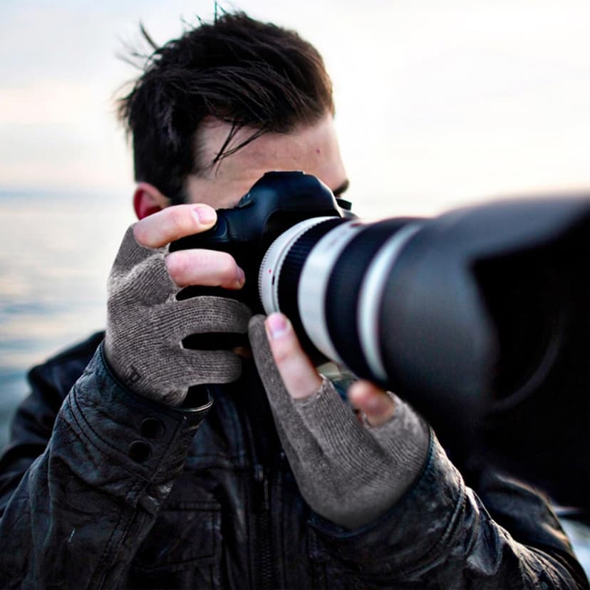 Palmyth Wool Fishing Gloves 3-Cut Fingers Warm for Men and Women Cold Weather Fingerless Gloves for Winter Fly Fishing