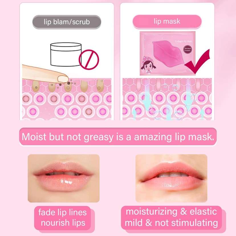 20 Pairs Lip Mask & Eye Mask, Under Eye Patches, Lip Mask Skincare, Bridesmaid Gifts, Small Gifts for Women, Mini Gifts for Women, Bulk Gifts, Bachelorette Party Favors, Hangover Kit, Cheer Gifts