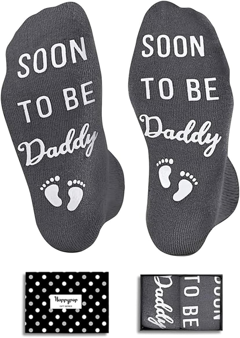 HAPPYPOP Gifts for Family Members - New Dad Gifts, Funny Dad Mom Aunt Socks