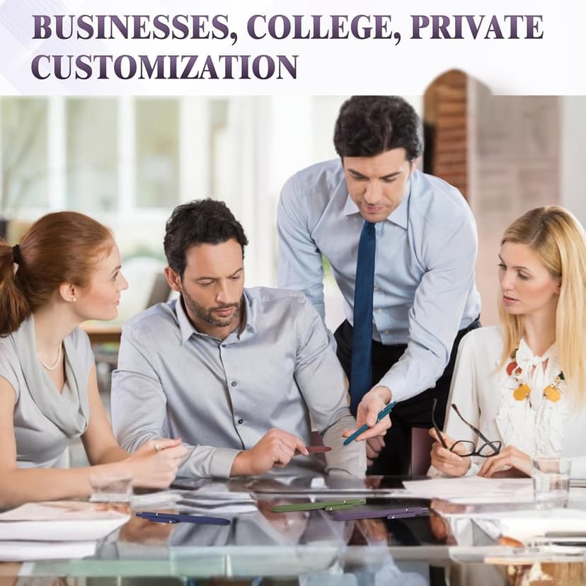 ENOMY Personalized Ballpoint Pens with Logo/Name/Text, Black Ink Custom Engraved Pen in Bulk, Ideal for Christmas Gifts, Birthday Presents, College, Offices & Businesses